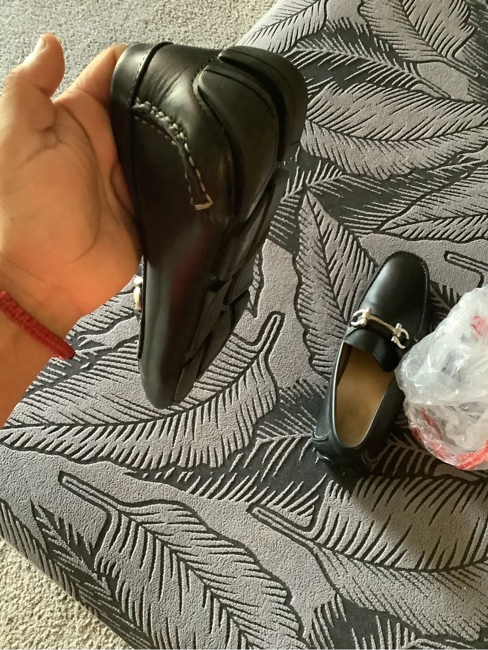Salvatore Ferragamo Black Leather Bit Loafers
